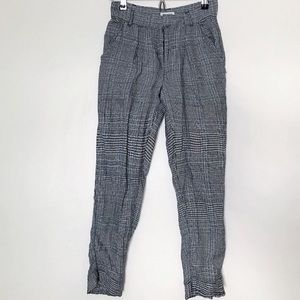 Plaid trouser pants